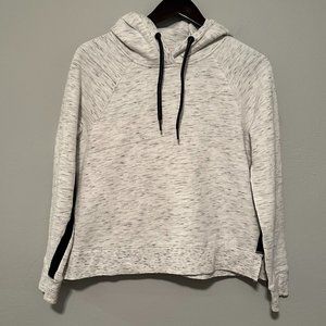 Calvin Klein Women's Cropped Performance White, Grey, Black Hoodie Size Medium
